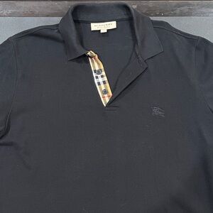 Burberry Polo Shirt with Check Detail